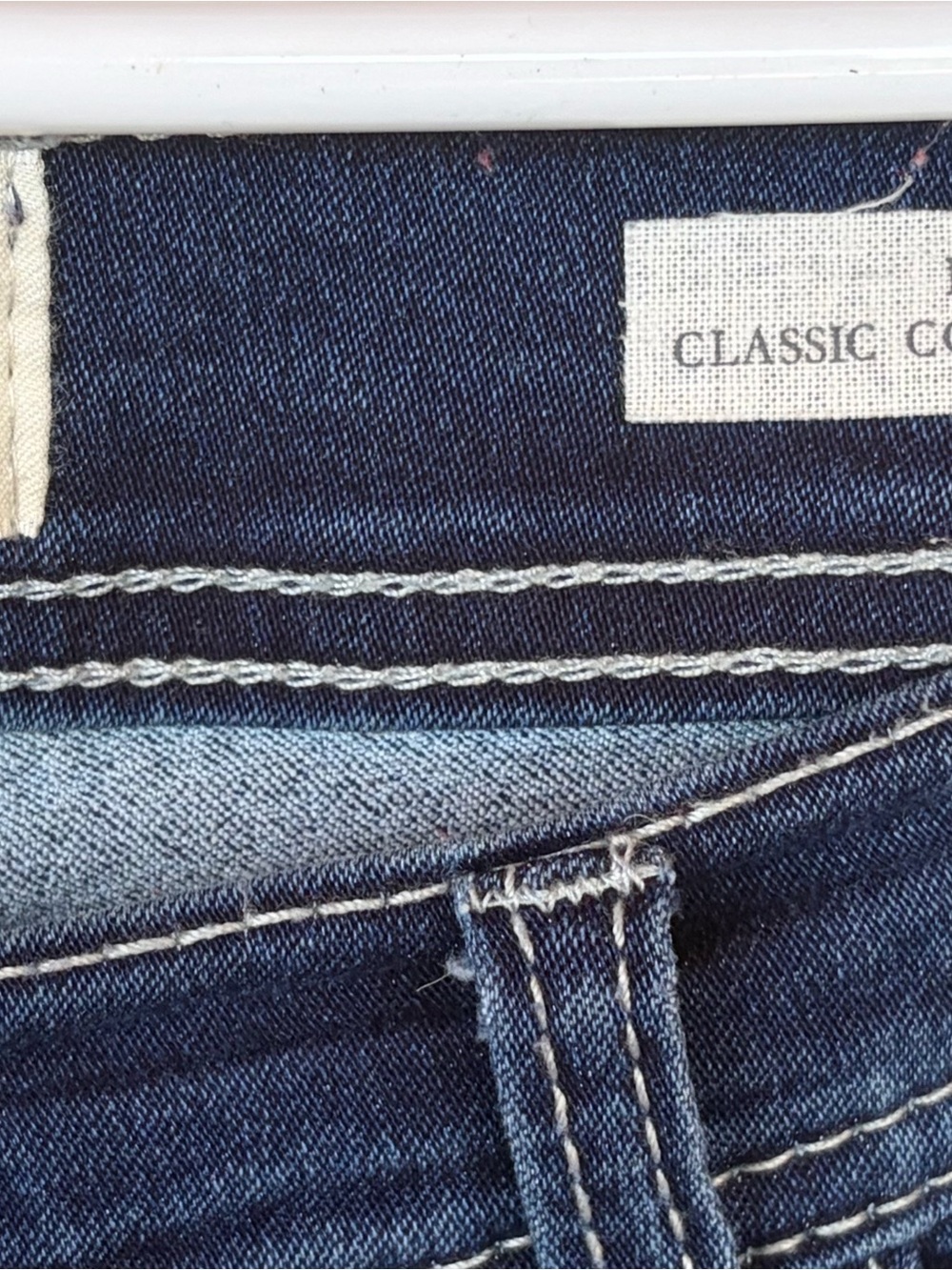 Angels Skinny Jeans in Dark Blue Stretch Denim - Picture 4 of 5